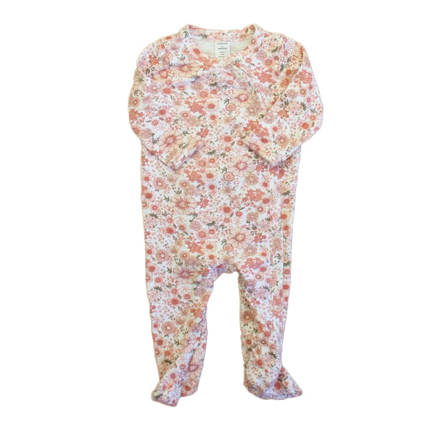 Nordstrom Girls Pink Floral Long Sleeve Outfit Size: 3 Months