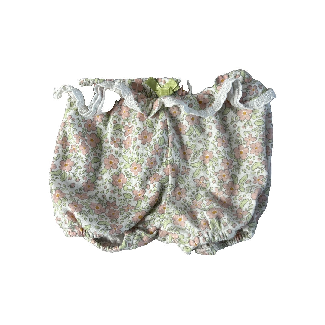 Girls Pink floral Shorts Size: 12-18 months Pink floral