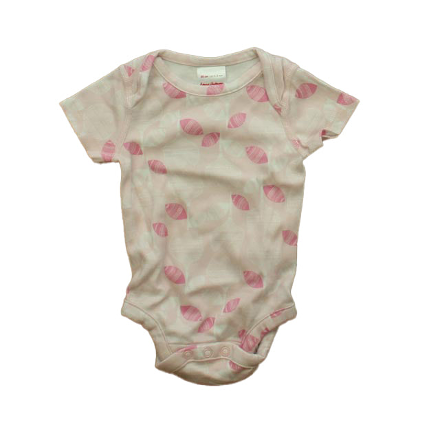 Hanna Andersson Girls Pink Floral Onesie Size: 0-3 Months Pink Floral