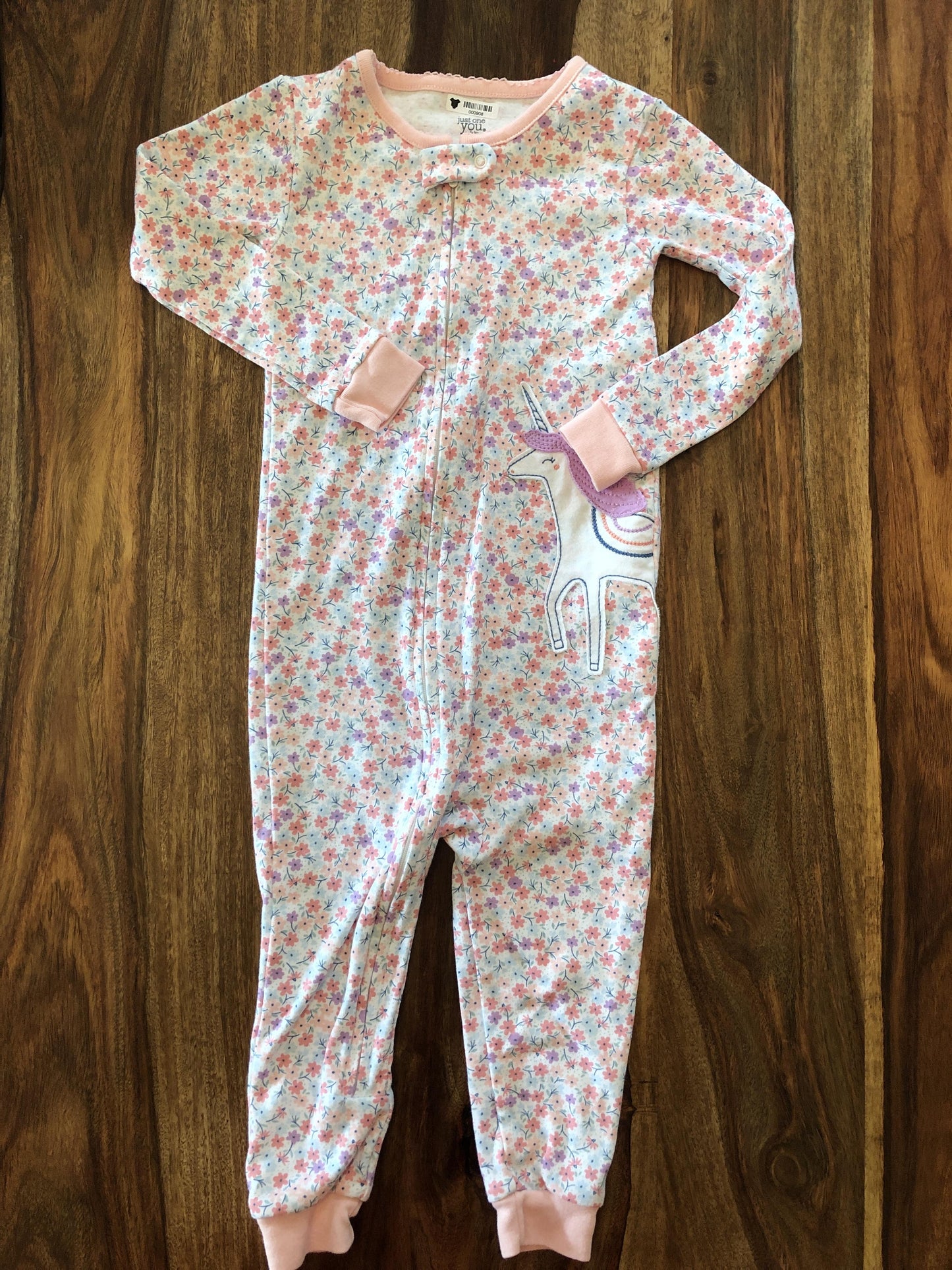 Carters Girls Pink floral Pajamas Size: 2 years Pink floral