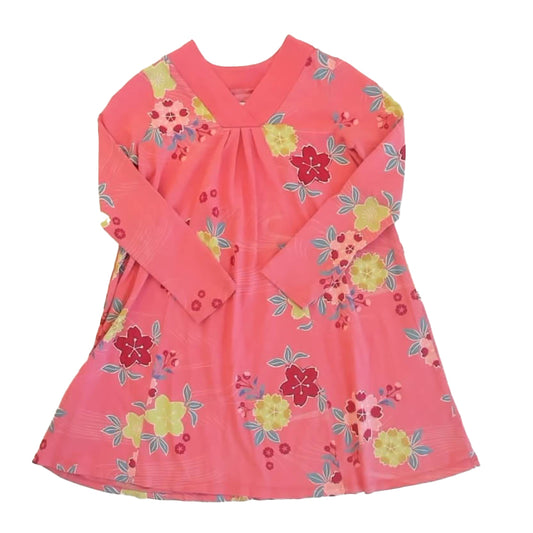 Tea Collection Girls Pink Floral Dress Size: 10 Years Pink Floral