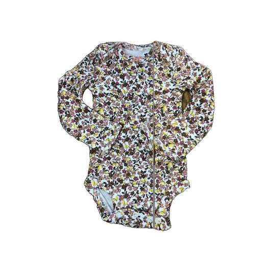 Carters Girls Pink floral Onesie Size: 3 months Pink floral