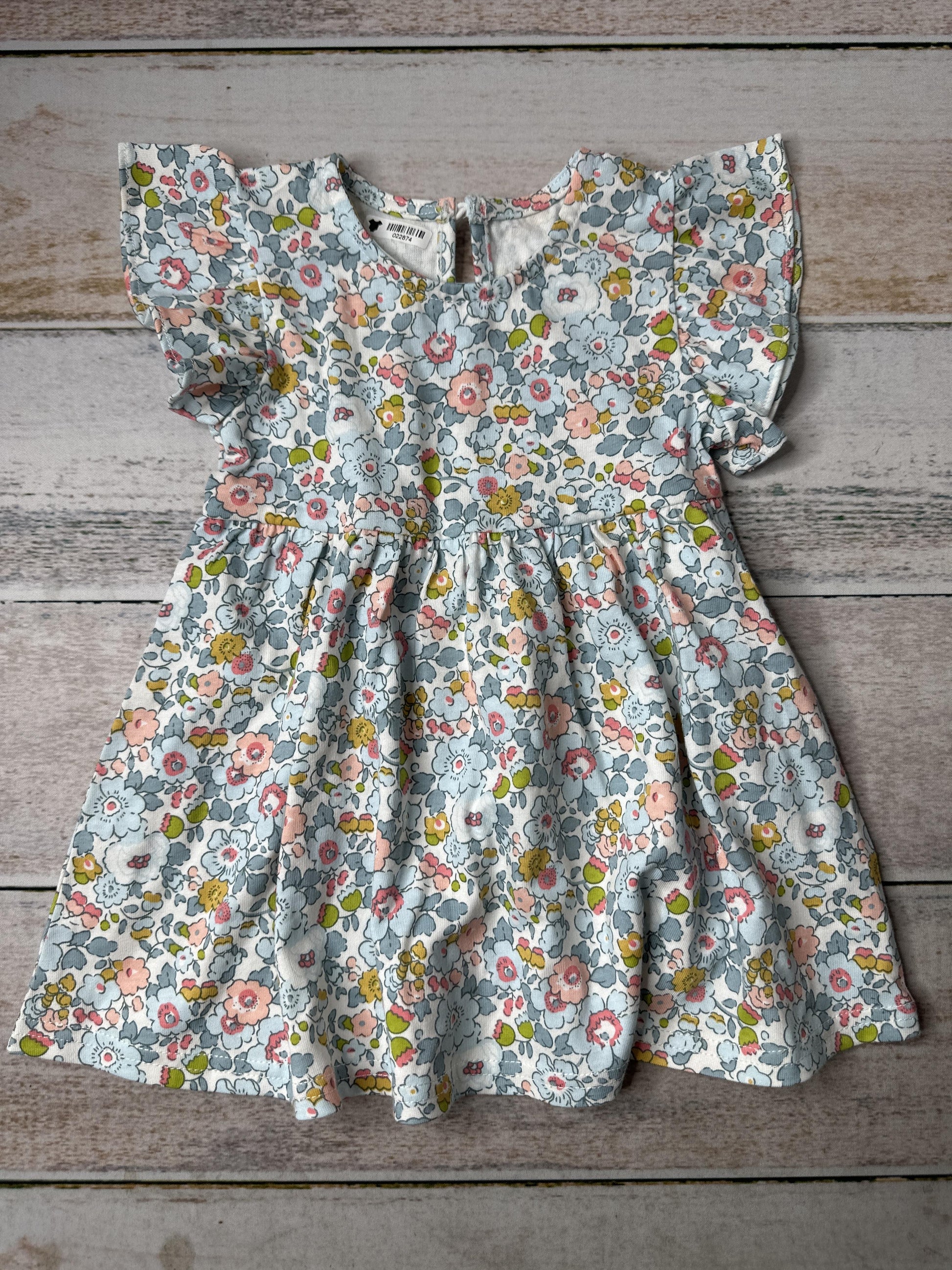 Pureborn Girls Pink floral Dress Size: 3-6 months Pink floral