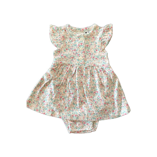 Carters Girls Pink floral Dress Size: Newborn Pink floral