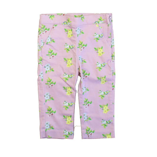 Janie and Jack Girls Pink Floral Pants Size: 2T Pink Floral