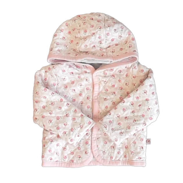 Cath Kids Girls Pink Floral Hoodie Size: 6-9 Months Pink Floral