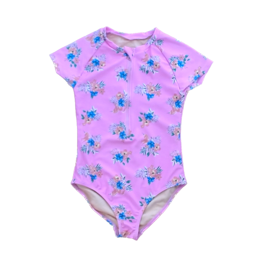 Rockets Of Awesome Girls Pink | Flowers Swimwear Size: 7 Years Pink | Flowers