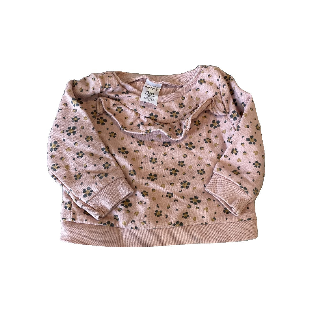 Carters Girls pink | Flowers Sweater Size: 6 months pink | Flowers