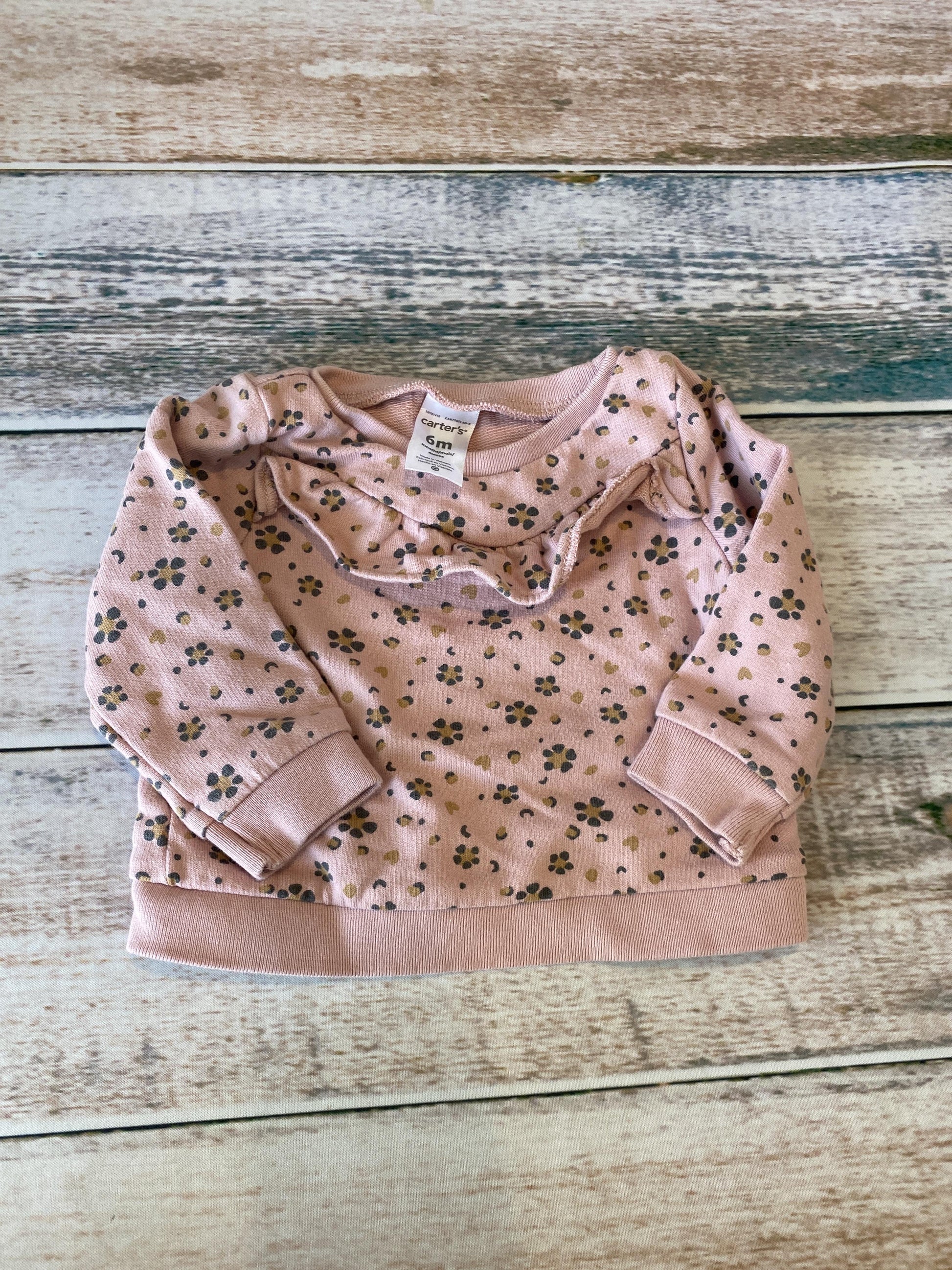 Carters Girls pink | Flowers Sweater Size: 6 months pink | Flowers