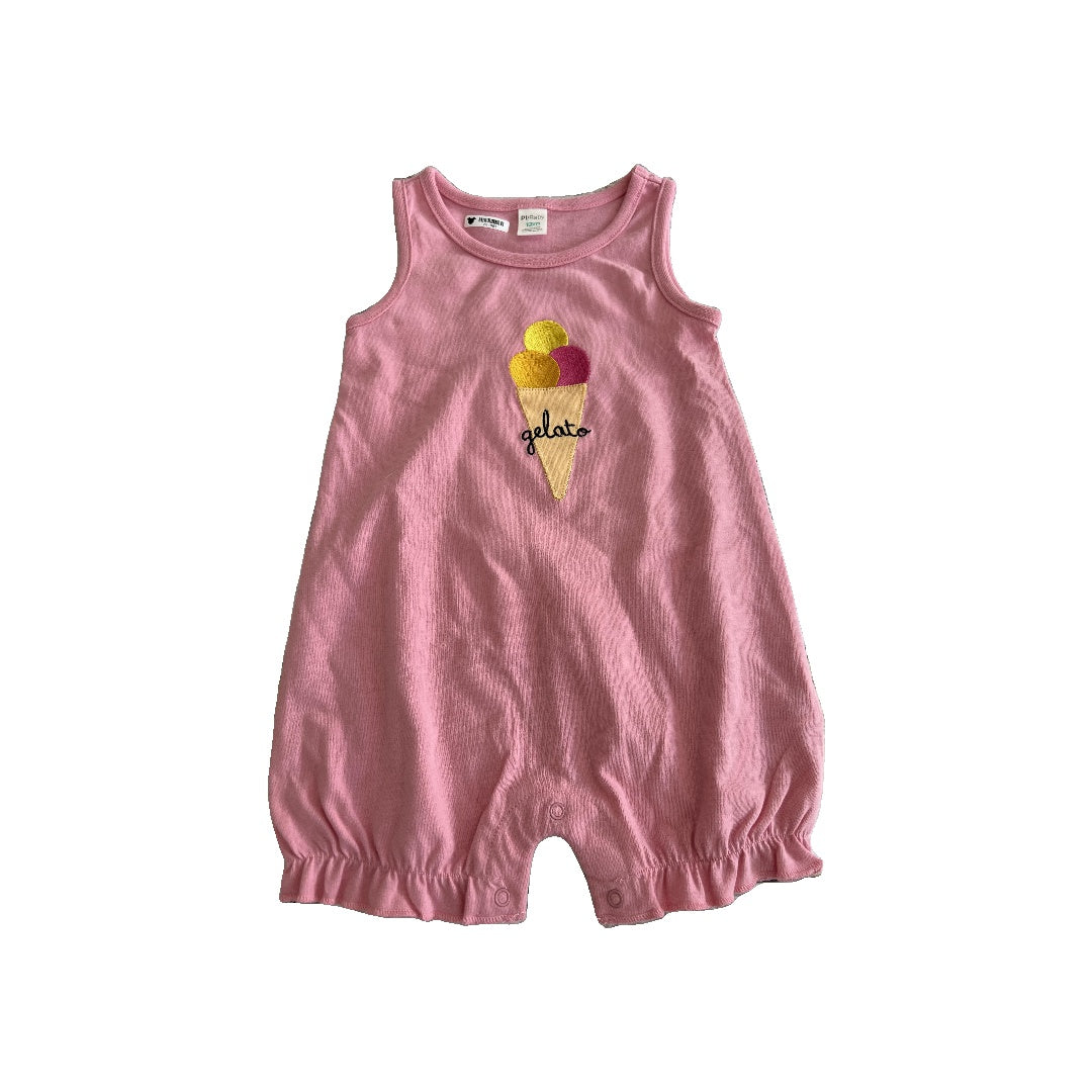 PL Baby Girls pink | Food Romper Size: 12 months pink | Food