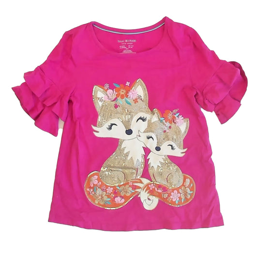 Issac Mizrahi Girls Pink Fox T-Shirt Size: 7-8 Years Pink Fox
