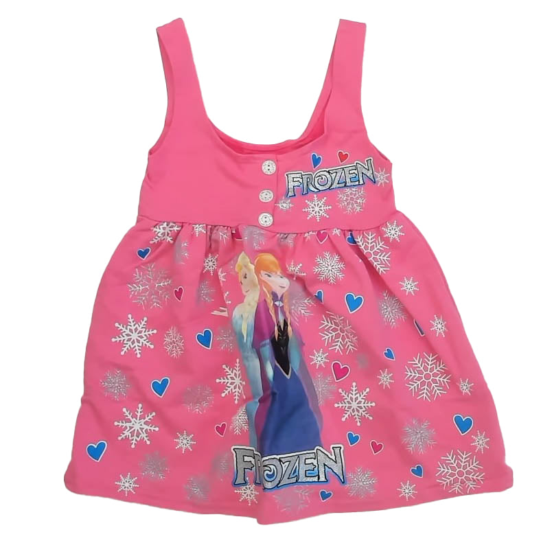 Unknown Brand Girls Pink Frozen Dress Size: 2-3T Pink Frozen