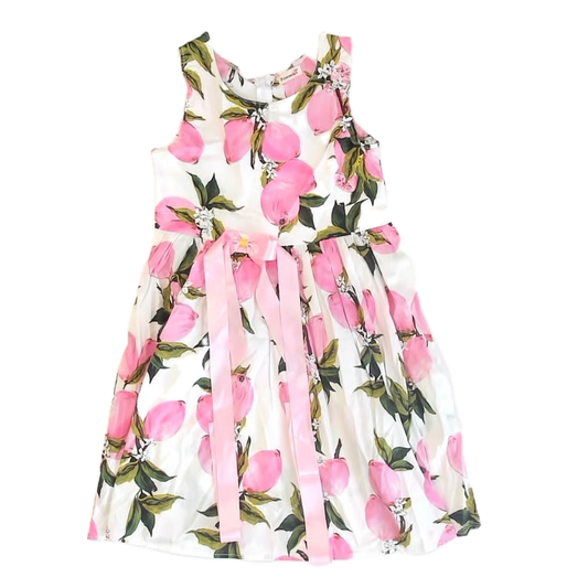 Princesas A Girls Pink Fruit Dress Size: 10 Years Pink Fruit