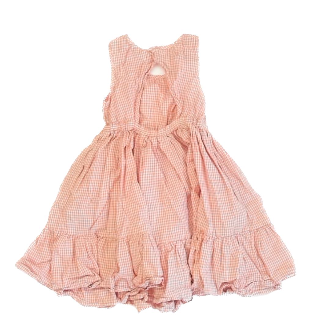 Lali Girls Pink Gingham Sun Dress Size: 4T Pink Gingham