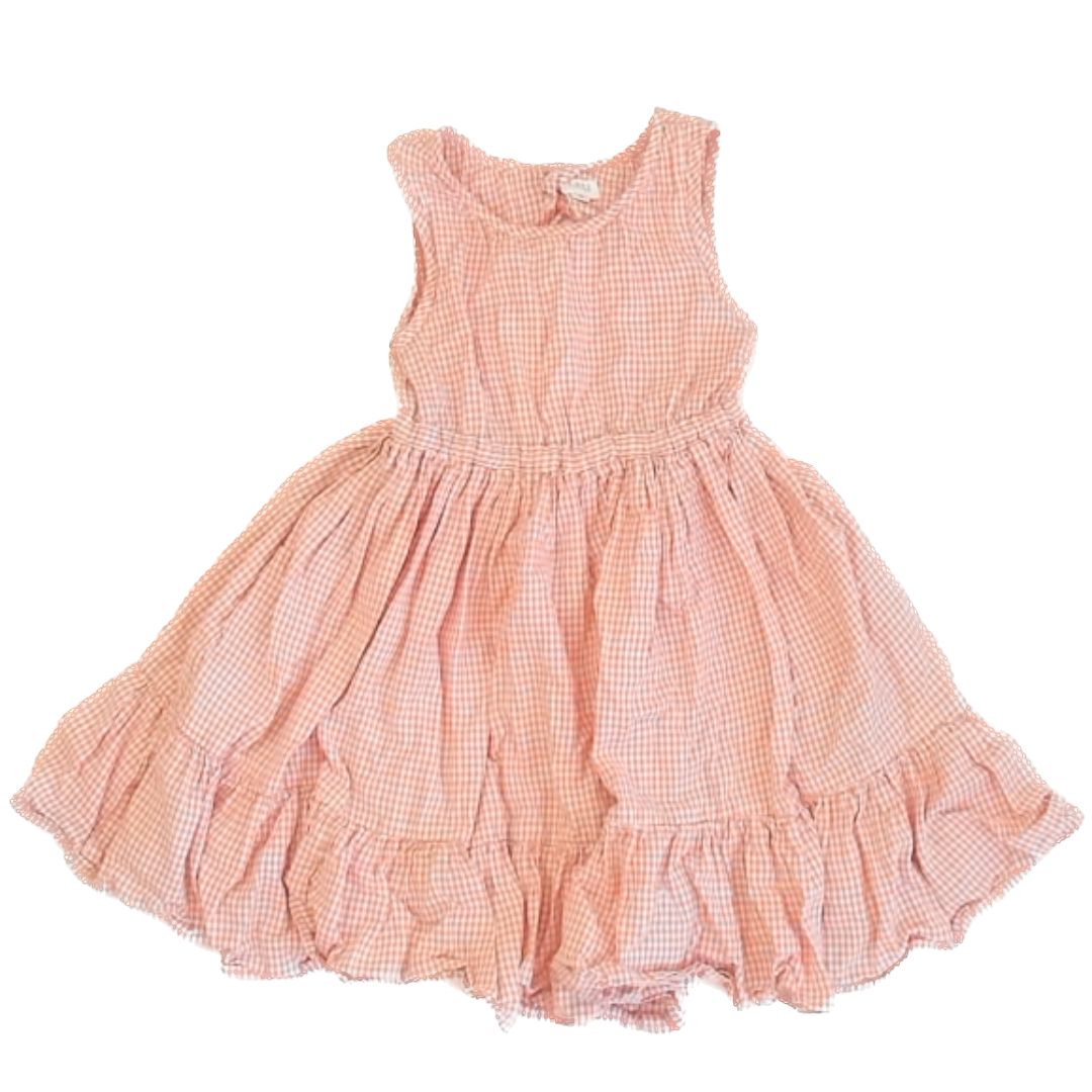 Lali Girls Pink Gingham Sun Dress Size: 4T Pink Gingham
