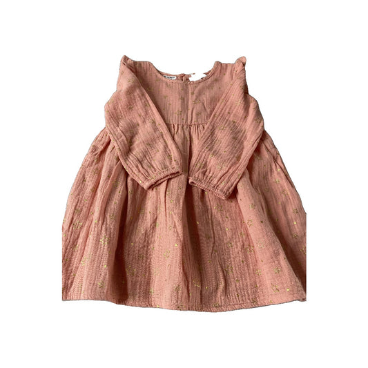 Cat & Jack Girls pink | Gold | Stars Dress Size: 3T pink | Gold | Stars