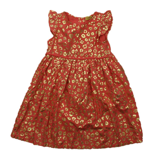 Penelope Mack Girls Pink | Gold Dress Size: 4T