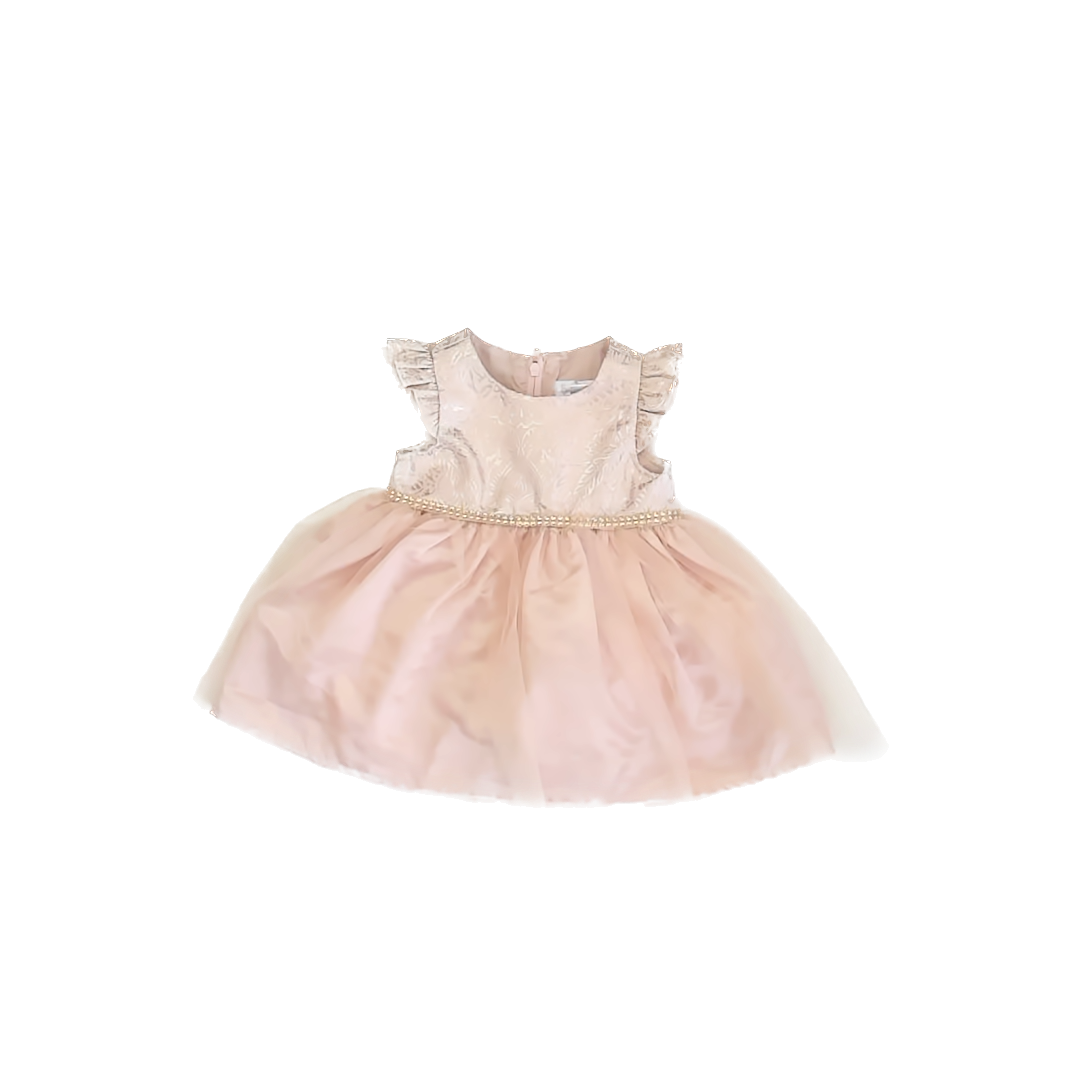 Biscotti Baby Girls Pink | Gold Special Occasion Dress Size: 3-6 Months Pink | Gold