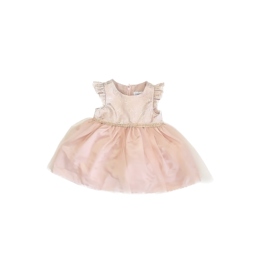 Biscotti Baby Girls Pink | Gold Special Occasion Dress Size: 3-6 Months Pink | Gold