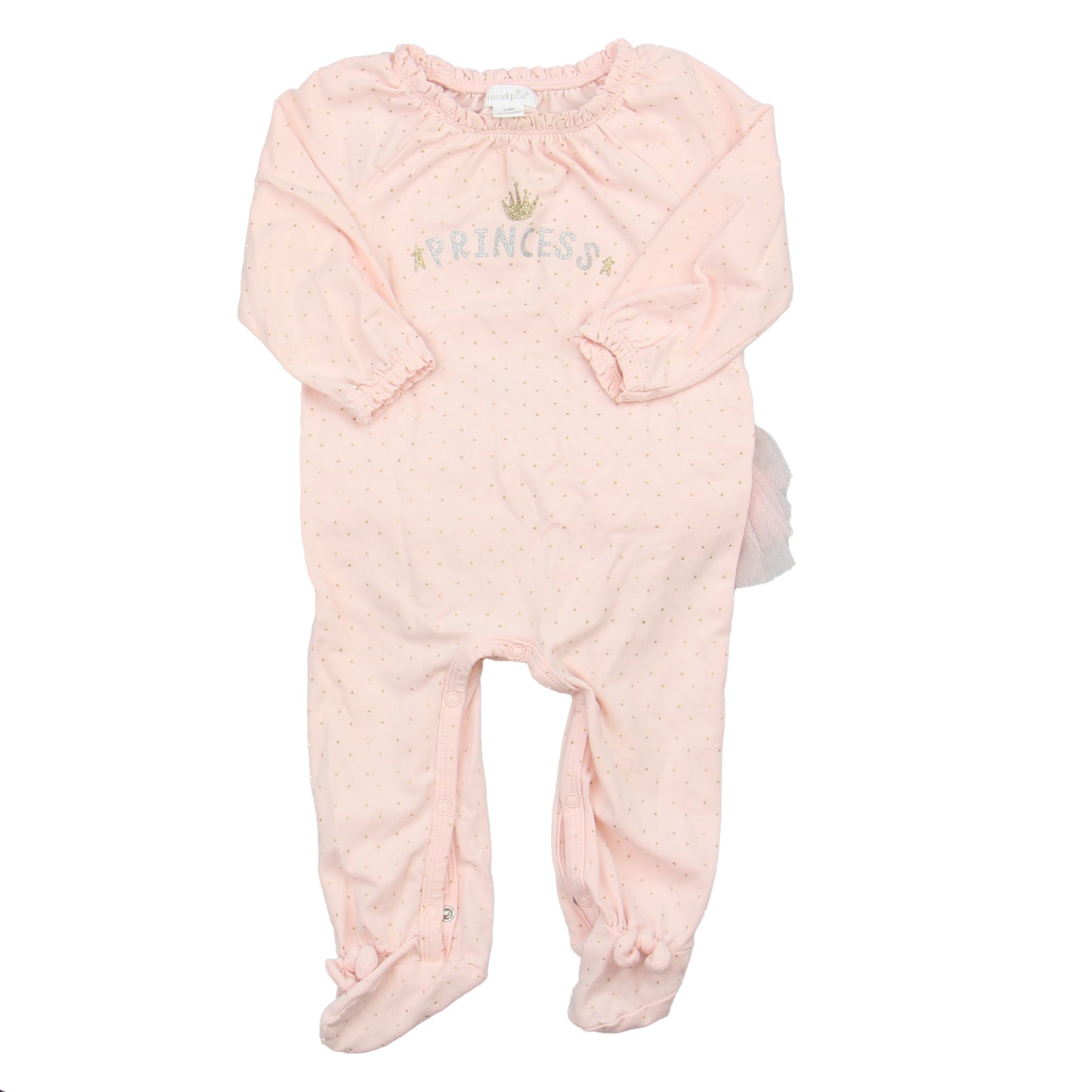 Mudpie Girls Pink | Gold Long Sleeve Outfit Size: 6-9 Months Pink | Gold