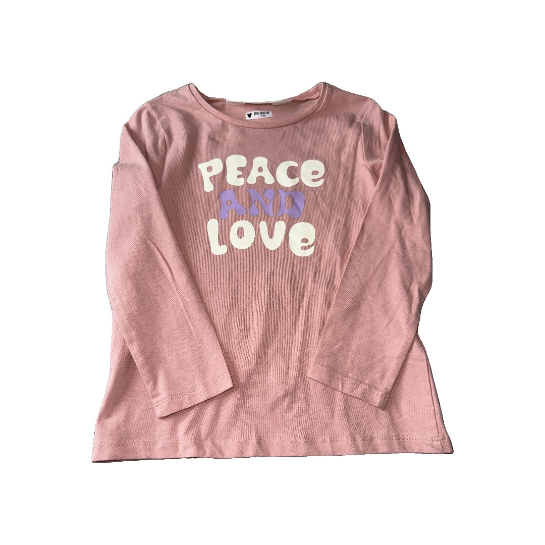H&M Girls pink | Graphic Long Sleeve T-Shirt Size: 3T pink | Graphic