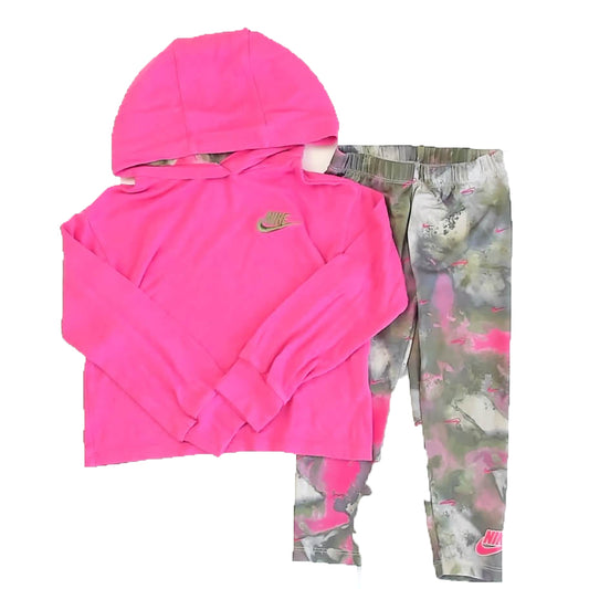 Nike Girls Pink | Green Camo Apparel Sets Size: 4T Pink | Green Camo