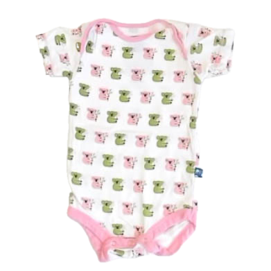 Kyte Girls Pink | Green Koala Bears Onesie Size: 3-6 Months Pink | Green Koala Bears