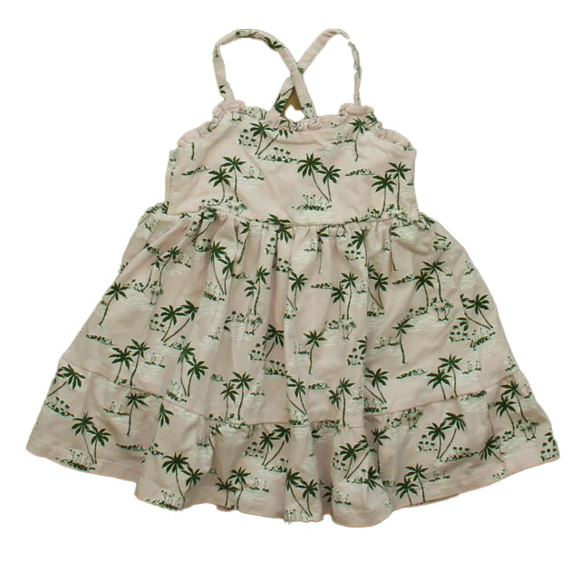 Janie and Jack Boys Pink | Green Palm Trees Dress Size: 18-24 Months Pink | Green Palm Trees