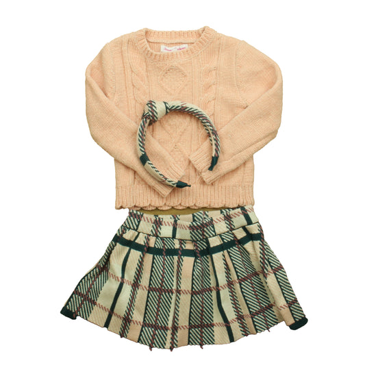 Tommy Bahama Girls Pink | Green Plaid Apparel Sets Size: 2T Pink | Green Plaid