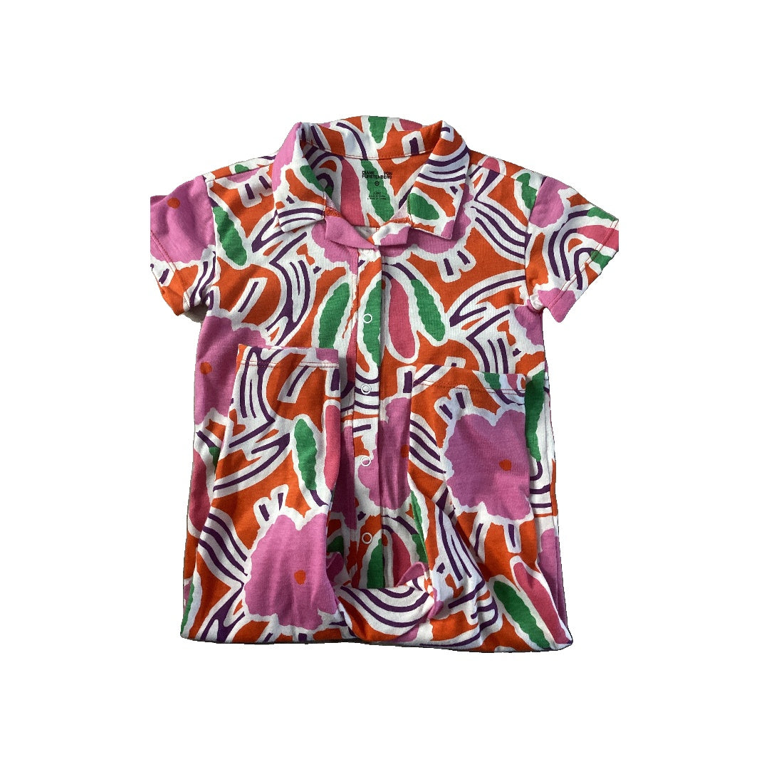 Target Girls pink | green | purple Romper Size: 9-12 Months pink | green | purple