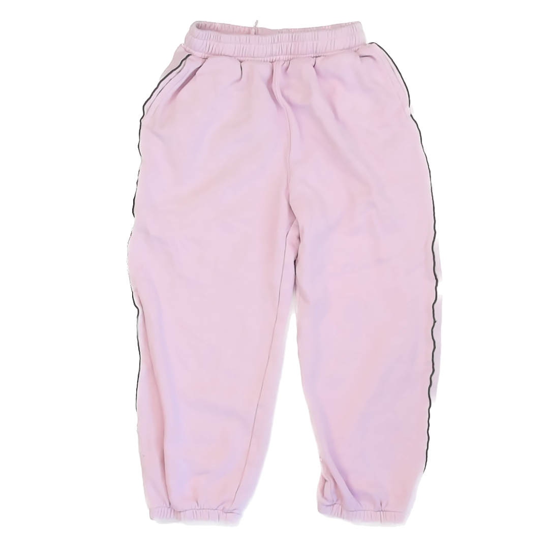 Gap Girls Pink | Green Stripe Casual Pants Size: M (8) Pink | Green Stripe