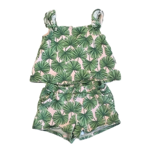 Janie and Jack Girls Pink | Green Apparel Sets Size: 3T Pink | Green