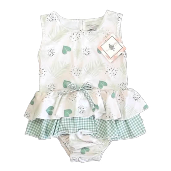 Be Girl Clothing Girls Pink | Green Romper Size: 3T Pink | Green