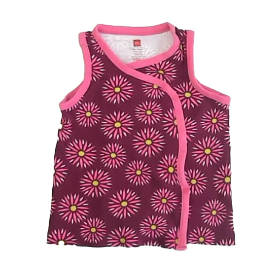 Tea Collection Girls Pink | Green Dress Size: 6-12 Months Pink | Green