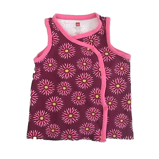Tea Collection Girls Pink | Green Dress Size: 6-12 Months Pink | Green
