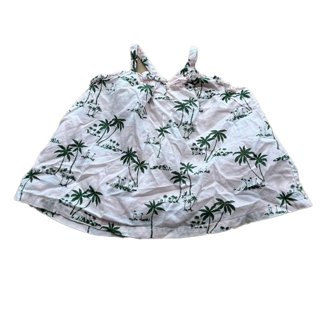 Janie and Jack Girls Pink | Green Blouse Size: 2T Pink | Green