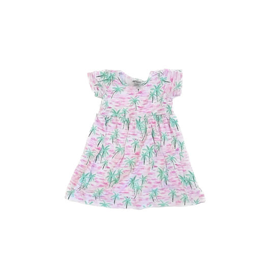 Flap Happy Girls Pink | Green Dress Size: 12 Months Pink | Green