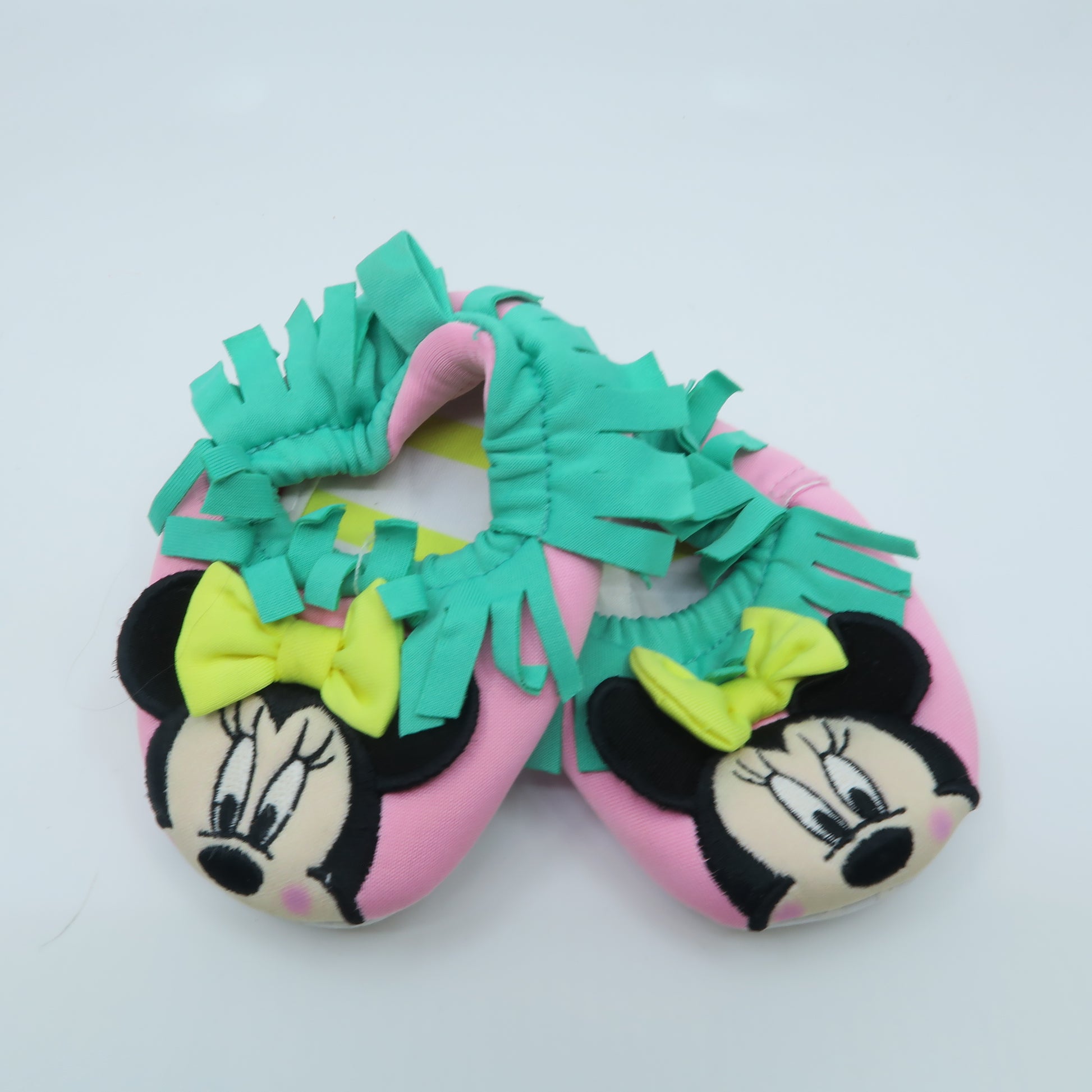 Disney Girls Pink | Green Shoes Size: *0-6 Months Pink | Green