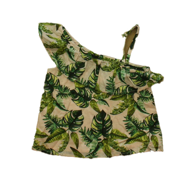 Janie and Jack Girls Pink | Green Blouse Size: 2T Pink | Green