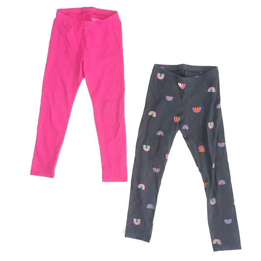 Cat & Jack Girls Pink | Grey Rainbow Leggings Size: 4T Pink | Grey Rainbow