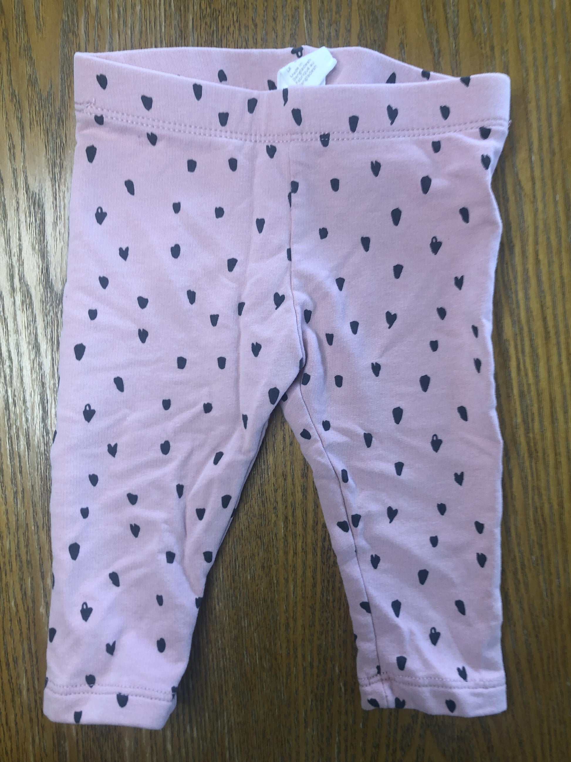 H&M Girls pink | Grey Pants Size: 3-6 months pink | Grey