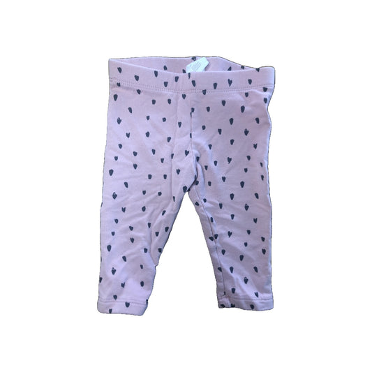 H&M Girls pink | Grey Pants Size: 3-6 months pink | Grey