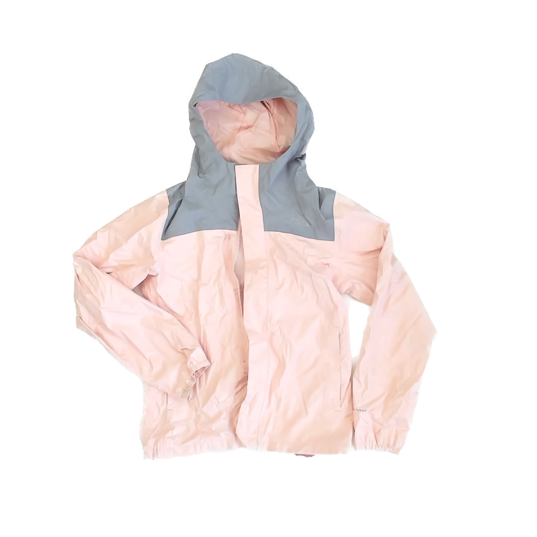 The North Face Girls Pink | Grey Jacket Size: M (10-12 Years) Pink | Grey