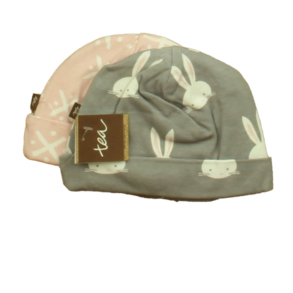 Tea Girls Pink | Grey Hat Size: 6-9 Months Pink | Grey