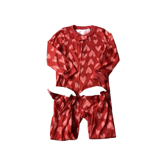Carters Girls pink | Hearts | Red Pajamas Size: 3T pink | Hearts | Red