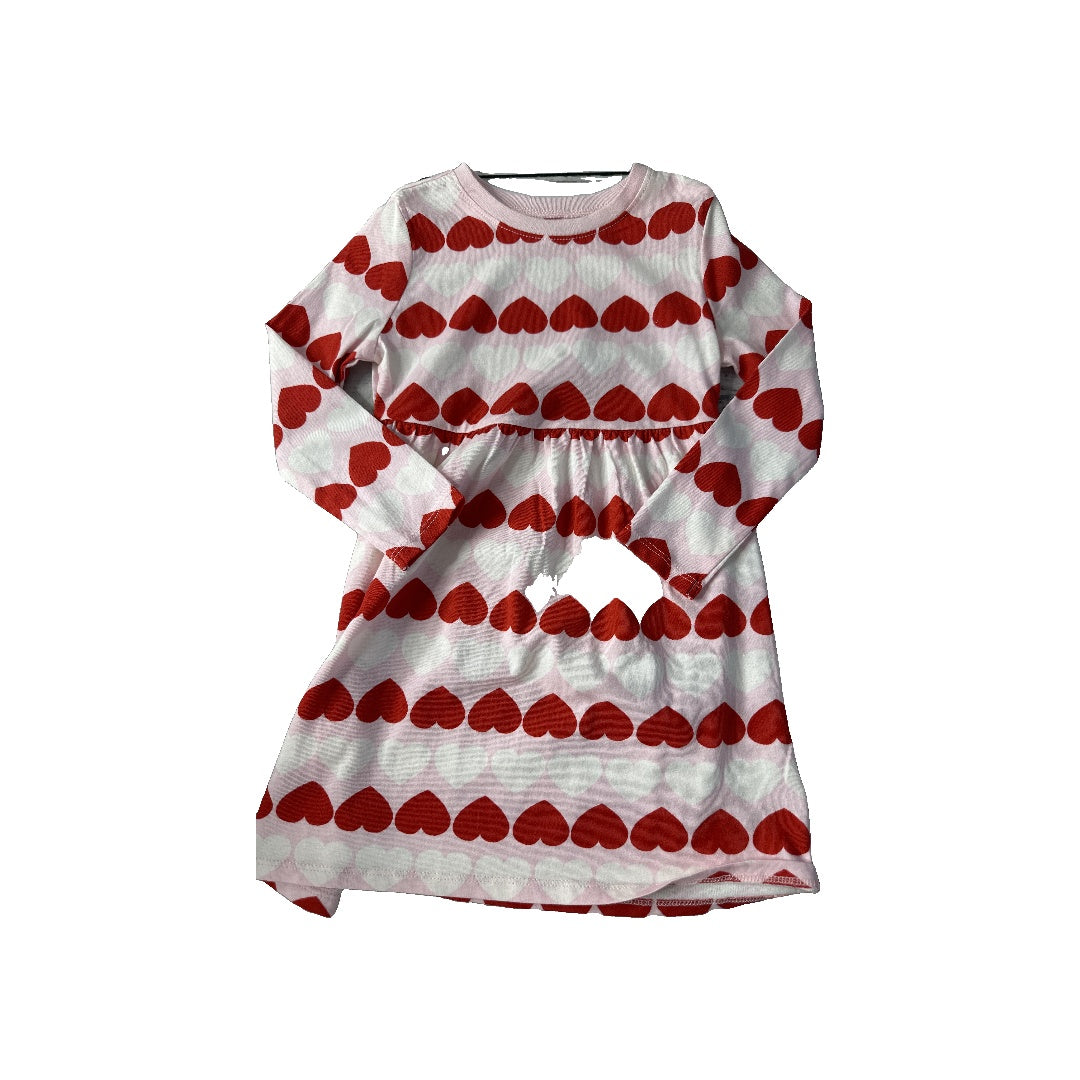 Old Navy Girls pink | Hearts | White Dress Size: 3T pink | Hearts | White