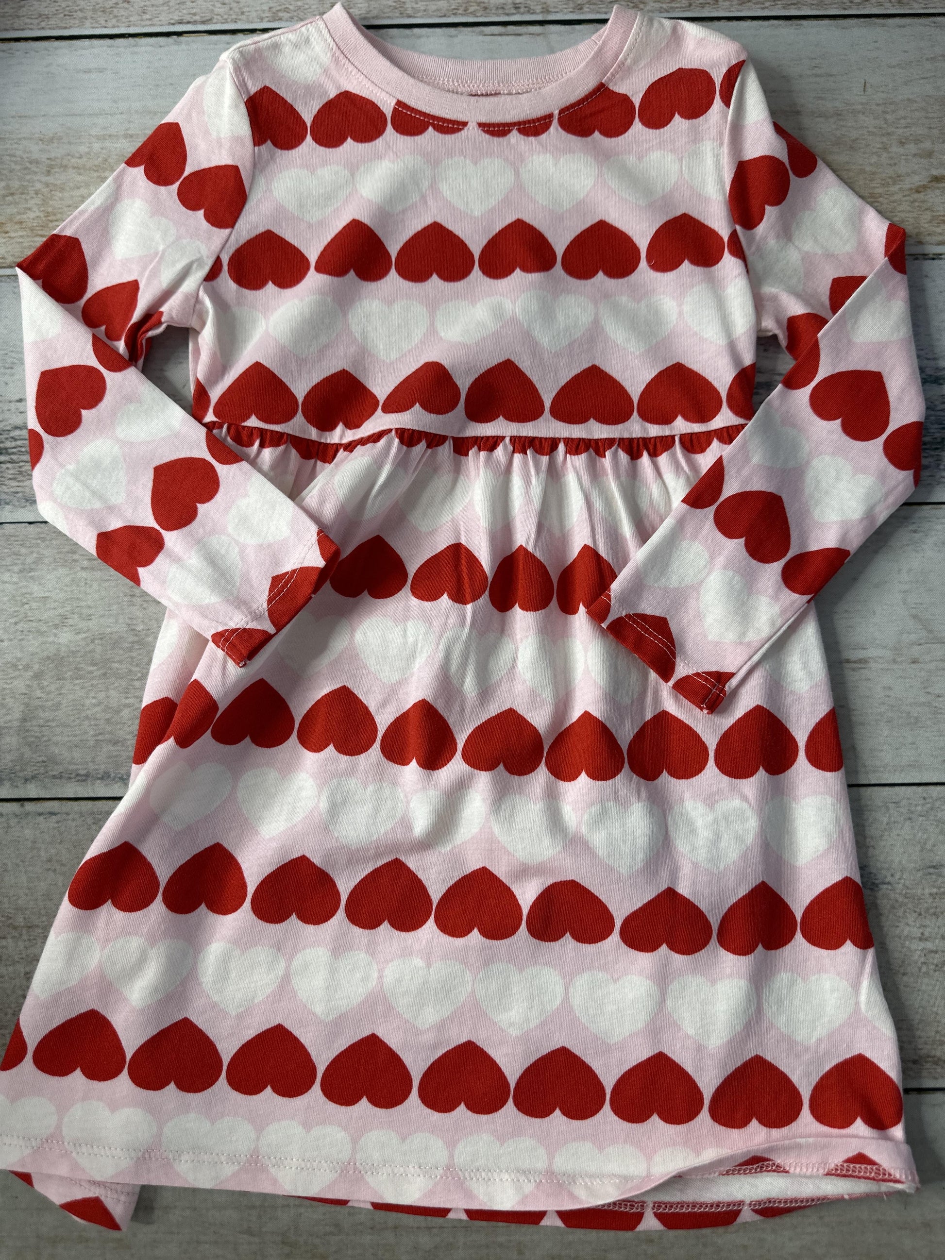 Old Navy Girls pink | Hearts | White Dress Size: 3T pink | Hearts | White