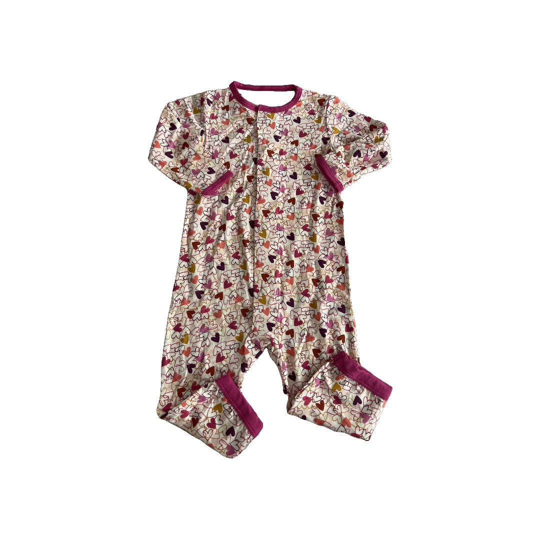 Magnetic Me Girls pink | Hearts Long Sleeve Outfit Size: 6-9 months pink | Hearts