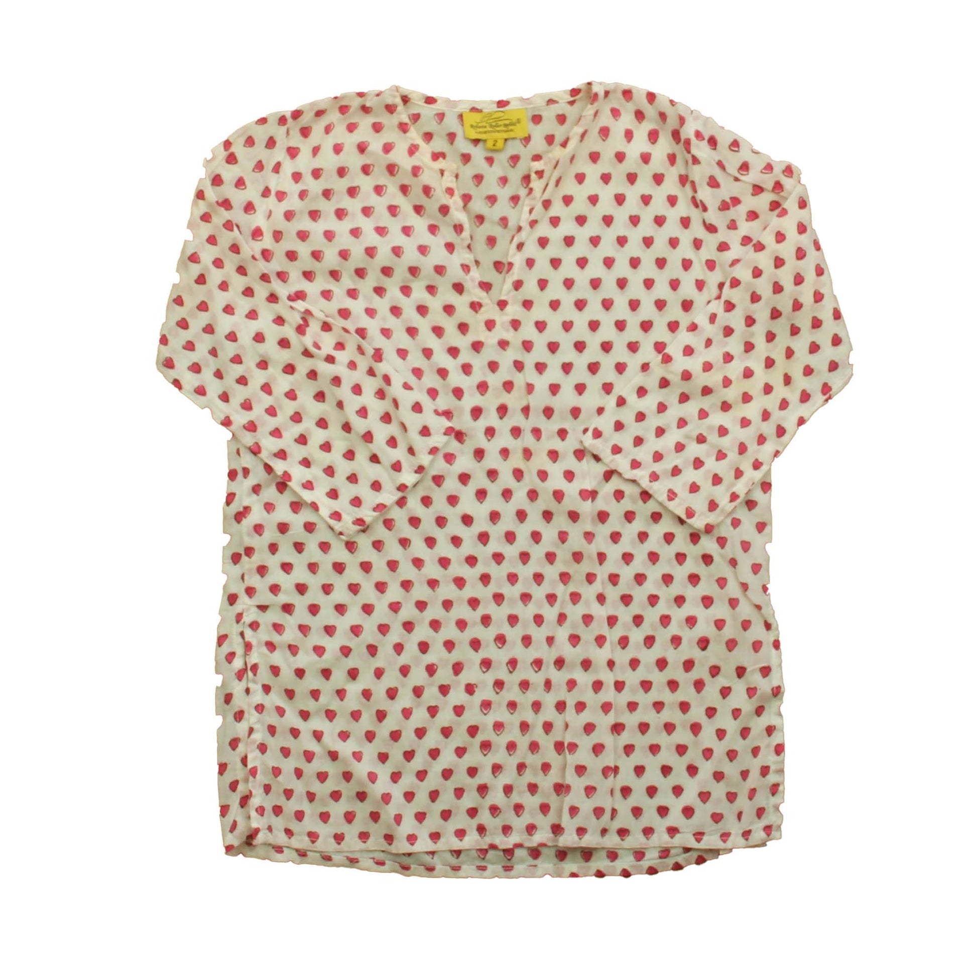 Roberta Roller Rabbit Girls Pink | Hearts Dress Size: 2T Pink | Hearts