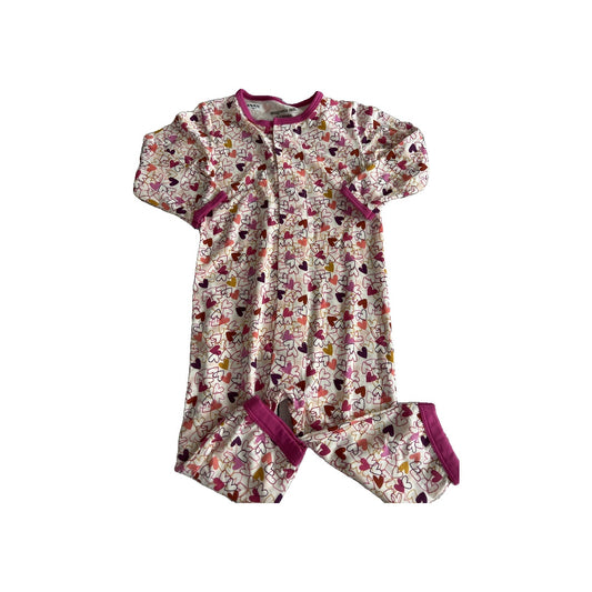 Magnetic Me Girls pink | Hearts Long Sleeve Outfit Size: 6-9 months pink | Hearts